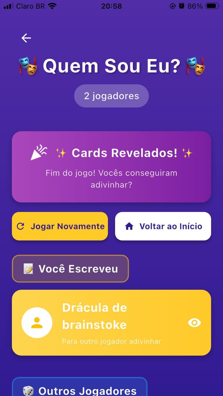 Quem sou eu? Flutter Lan Multiplayer